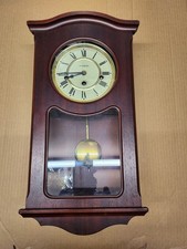 Vintage 19in H Samuel Westminster Chime Pendulum Wall Clock. Good condition.