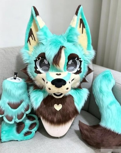 Fursuit long fur husky fox - long,