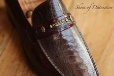 Bally Burgundy Ostrich Leather