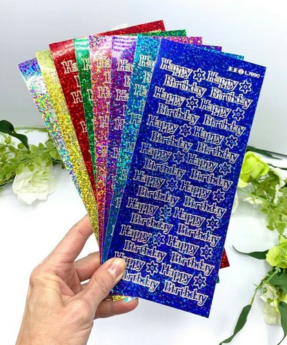 Holographic happy birthday - happy,