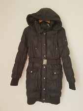 ❤️ Size XS MANGO black duck feather down hooded quilted warm winter parka coat