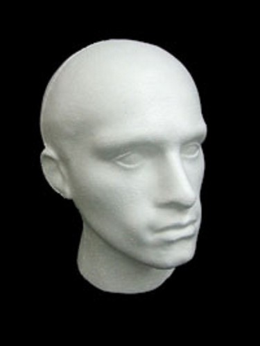 Male white polystyrene - male,