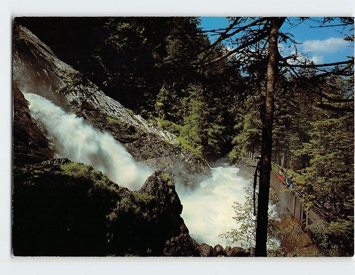 Postcard simmenfälle lenk - lenk, im