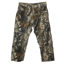 Wrangler Realtree Double Knee Camouflage Trousers Men's Size Measures W36 L29
