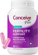 Conceive Plus Women Fertility Support Supplement 60 Capsules - UK Stock