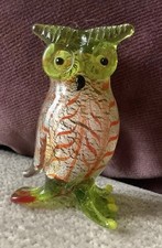 Murano Style Glass Owl