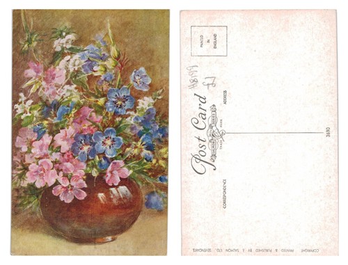 Vintage postcard floral - vintage,