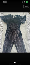 Tesco F&f Girls Black Velour