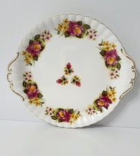 Vintage Bone China Cake Plate
