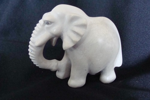 Soapstone elephant x 3 - soapstone,