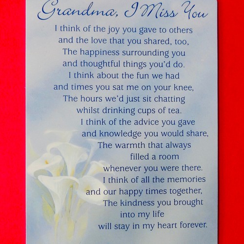 Grandma miss you - i, graveside