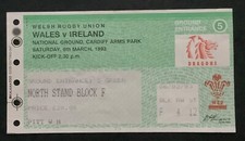 1993 WALES v IRELAND ticket