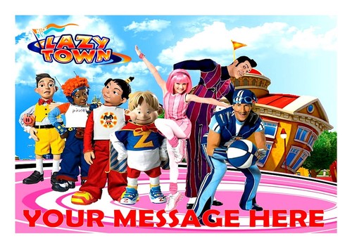 Lazytown birthday cake - birthday,