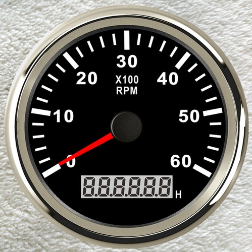 85mm black tachometer with - 85mm,