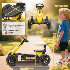Outdoor Kids Pedal Go Kart Car