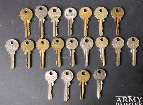 Job lot vintage keys - lot, door