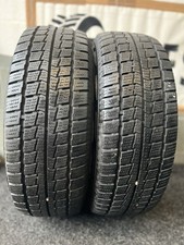 215/65/16C HANKOOK WINTER RW06 X2 MATCHING PAIR 7MM PLUS TREAD TYRES