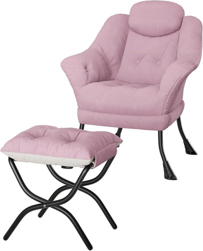 Lazy chair with footstool - chair,