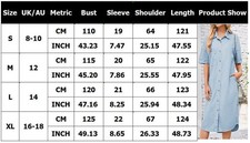 Ladies Short Sleeves Denim