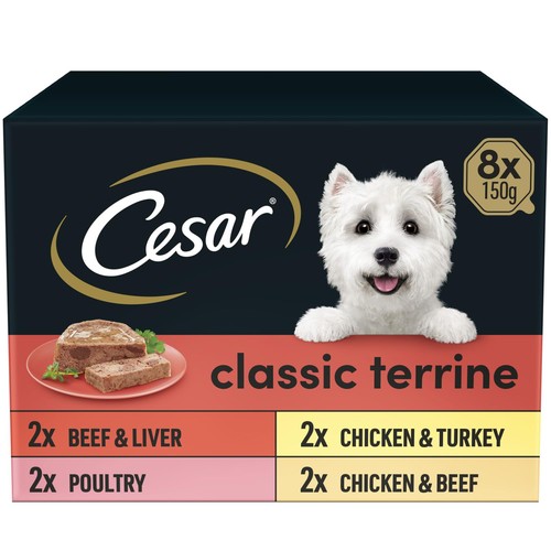Cesar classicterrine dog food - cesar,
