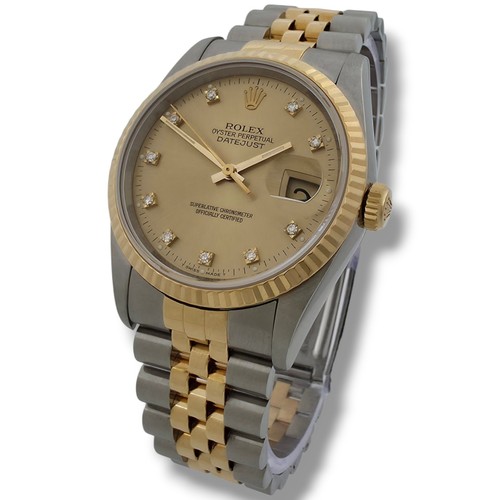 Rolex datejust 16233 18k - rolex, gold