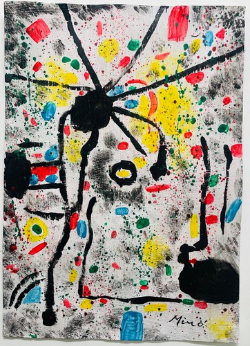 Joan miro original painting - joan,