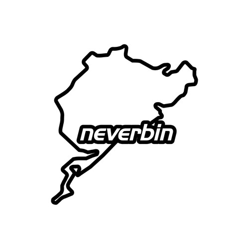 Neverbin vinyl cut sticker jdm - neverbin,
