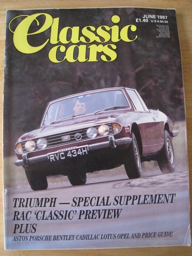 Classic cars jun 1987 - 1987, triumph