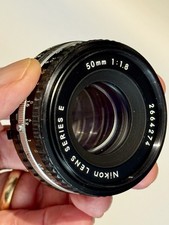 Nikon 50mm F1.8 AI-S Series E Prime Pancake Lens with Caps. See Description