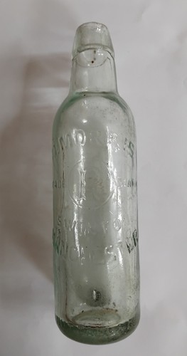 Antique clear glass mineral - antique,