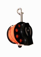 Professional HOLLIS  DIVING REEL - orange line with clip