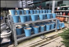 Galvanised steel garden centre