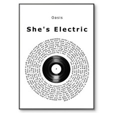 Oasis Poster, She’s Electric