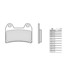 Brake pads Brembo 07BB1907