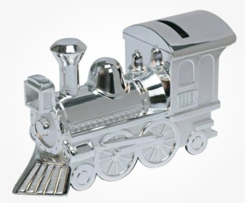 Silver plated steam train - plated,