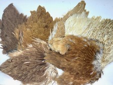A grade brown hen capes natural colours for craft soft hackles fly fishing