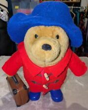 2006 Paddington Bear Plush 15" Augusta Du Bay Rubber Boots Leather Suitcase