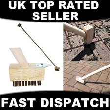 1.2M Wire Patio Block Paving Weed Moss Brush Weeding Garden Scraper Cleaning New