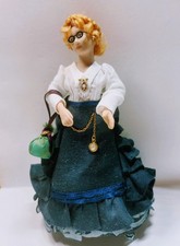 Dolls house porcelain lady - porcelain,