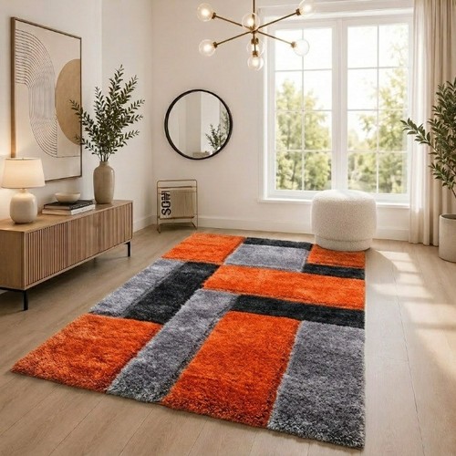 Shaggy rug block stripe - block,