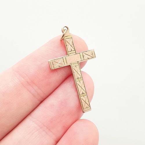 Antique 9ct gold - 9ct, crucifix