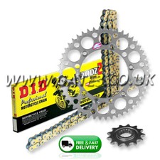 Suzuki DRZ400S 2000-2020 DID 520 DZ2 Gold Chain and Sprockets Kit Silver Renthal