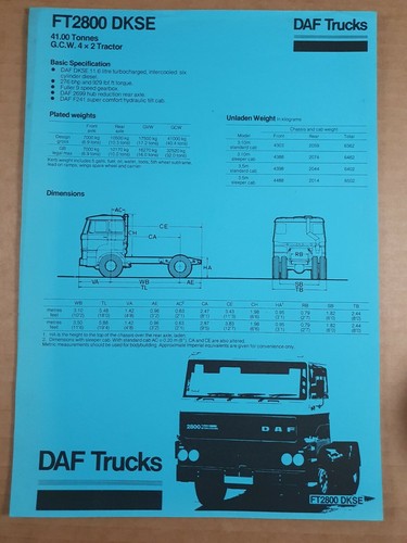 Daf trucks ft2800 - daf,