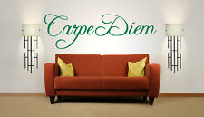 Carpe Diem Vinyl Wall Art Sticker, Mural Decal. Home, Wall Decor. Motivational