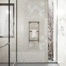 Traditional bathroom towel warmer 700 x 400mm chrome