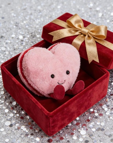 Jellycat colette heart macaron - jellycat,