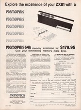 Memopak 64K ZX81 Memory