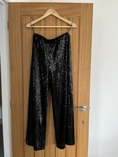 M&S Black Sequin Elasticated