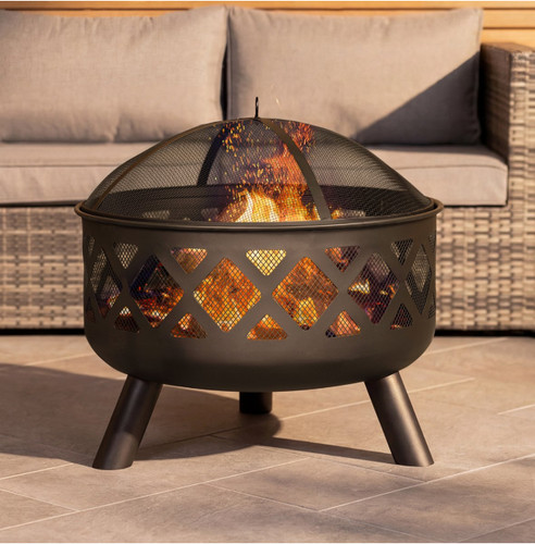 Large round black - large,