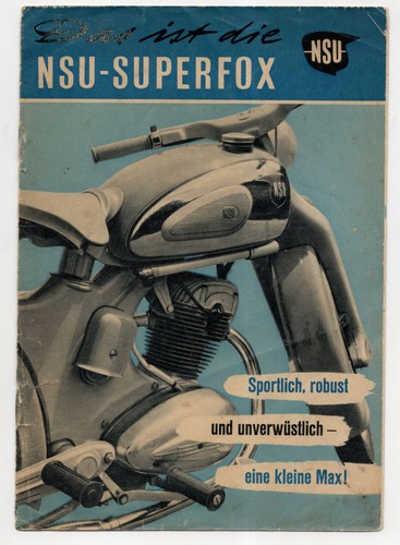 Brochure nsu superfox - nsu, vintage